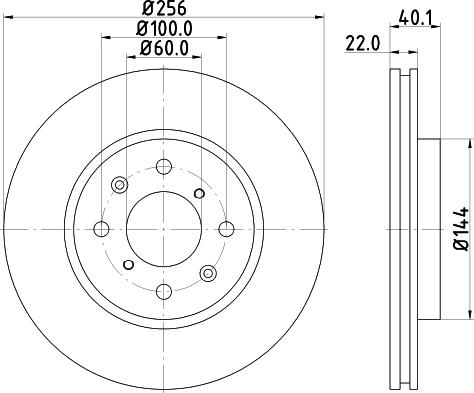 DON PCD13862 - Тормозной диск autospares.lv