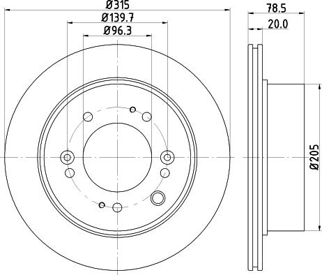 DON PCD13802 - Тормозной диск autospares.lv