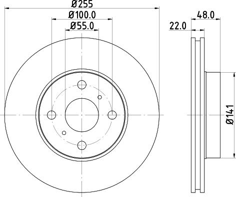 DON PCD13302 - Тормозной диск autospares.lv