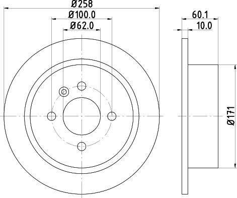 DON PCD13372 - Тормозной диск autospares.lv