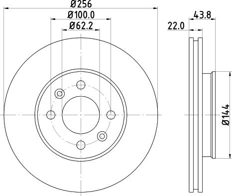 DON PCD13242 - Тормозной диск autospares.lv