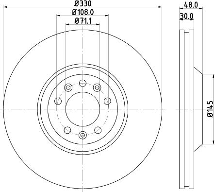 DON PCD13211 - Тормозной диск autospares.lv