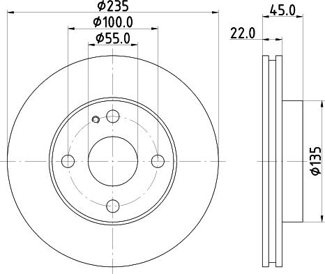 DON PCD13762 - Тормозной диск autospares.lv