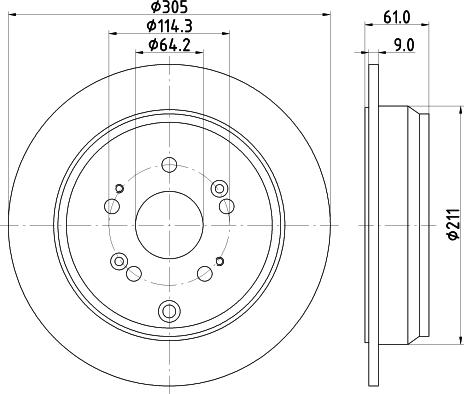 DON PCD12962 - Тормозной диск autospares.lv