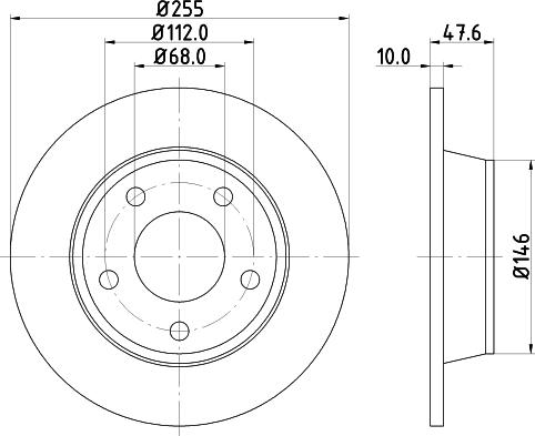 DON PCD12482 - Тормозной диск autospares.lv