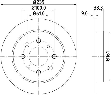 DON PCD12612 - Тормозной диск autospares.lv