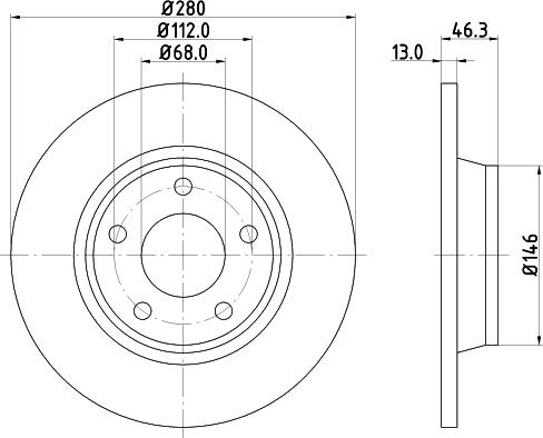 FTE BS4578 - Тормозной диск autospares.lv