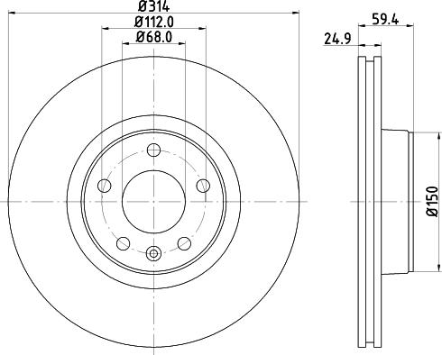 DON PCD12042 - Тормозной диск autospares.lv