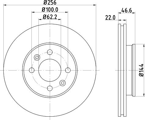 DON PCD12182 - Тормозной диск autospares.lv