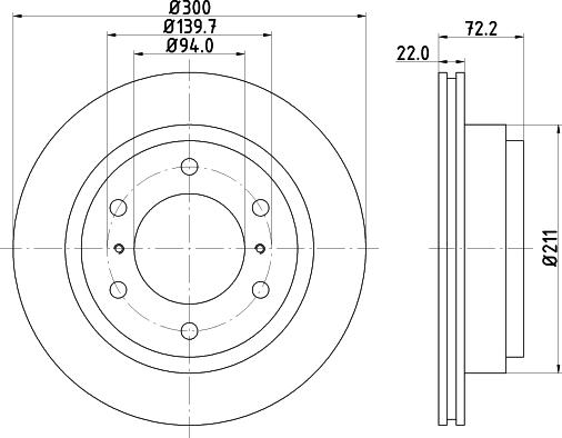 DON PCD12762 - Тормозной диск autospares.lv