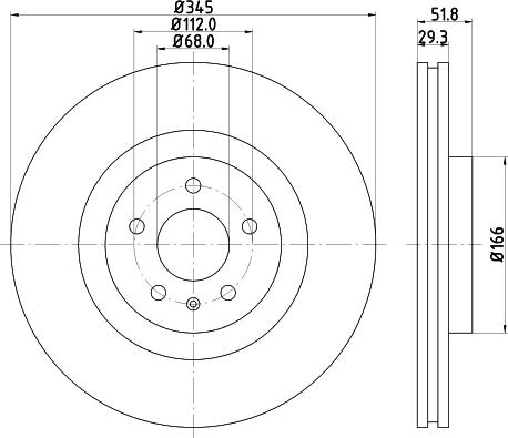 DON PCD12701 - Тормозной диск autospares.lv