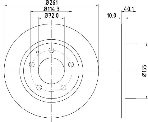 DON PCD12732 - Тормозной диск autospares.lv