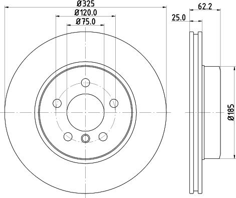 DON PCD17472 - Тормозной диск autospares.lv