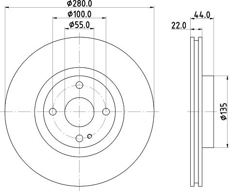 DON PCD17662 - Тормозной диск autospares.lv