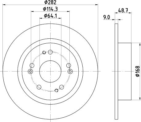 DON PCD17672 - Тормозной диск autospares.lv