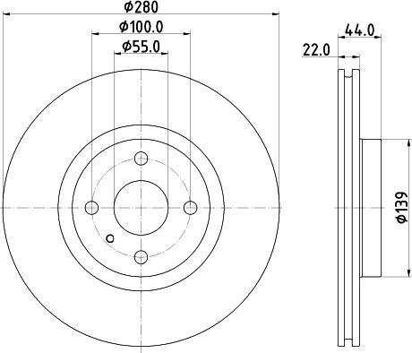 DON PCD17832 - Тормозной диск autospares.lv