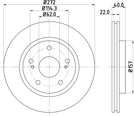 DON PCD17202 - Тормозной диск autospares.lv