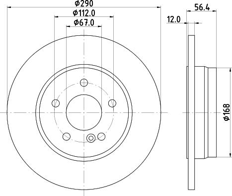 DON PCD20922 - Тормозной диск autospares.lv