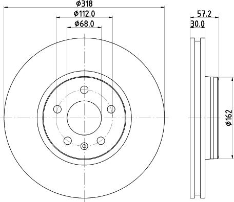 DON PCD20451 - Тормозной диск autospares.lv