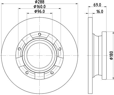 DON PCD20112 - Тормозной диск autospares.lv