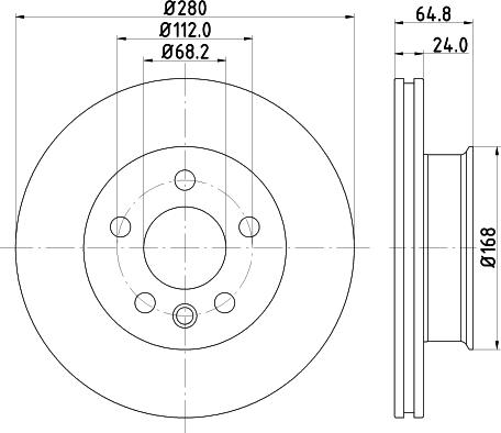 DON PCD20862 - Тормозной диск autospares.lv