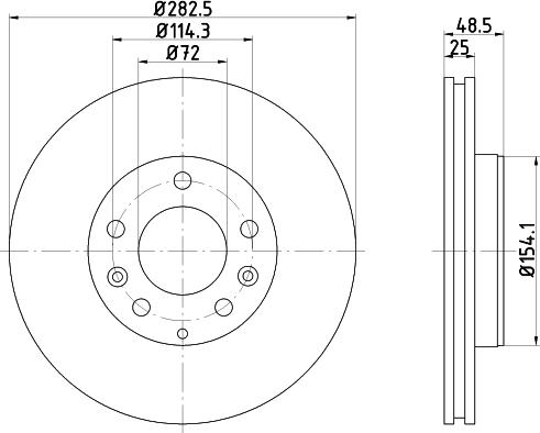 DON PCD20762 - Тормозной диск autospares.lv