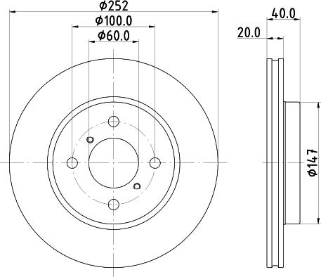 DON PCD21902 - Тормозной диск autospares.lv