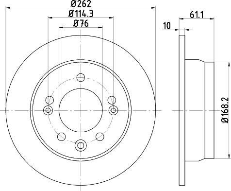 DON PCD21492 - Тормозной диск autospares.lv