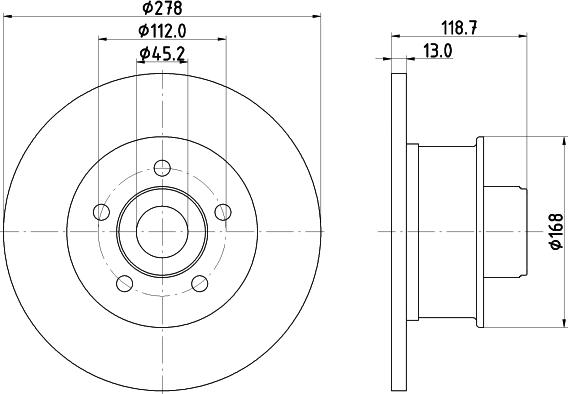 DON PCD21401 - Тормозной диск autospares.lv