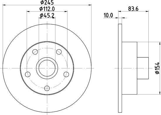 DON PCD21431 - Тормозной диск autospares.lv