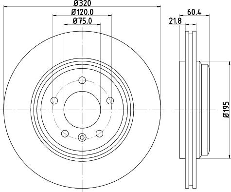 DON PCD21592 - Тормозной диск autospares.lv