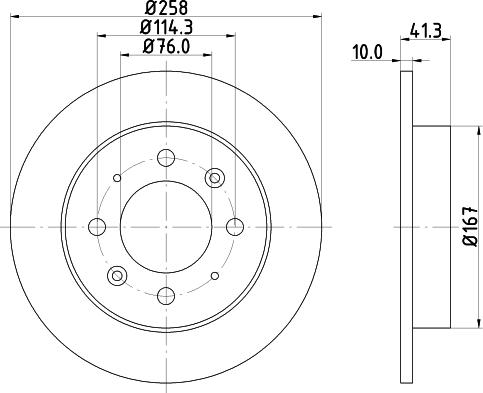 DON PCD21512 - Тормозной диск autospares.lv