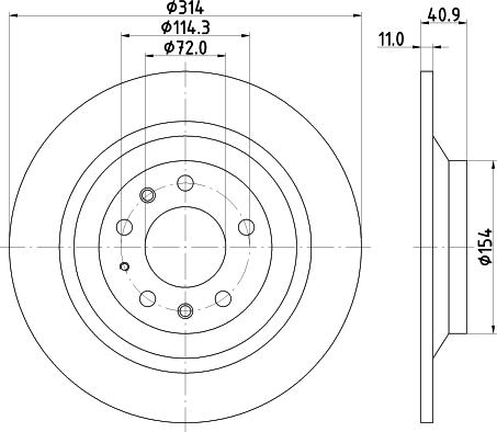 DON PCD21522 - Тормозной диск autospares.lv