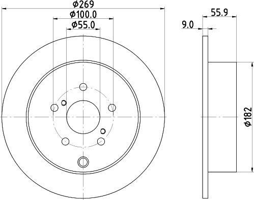 DON PCD21632 - Тормозной диск autospares.lv