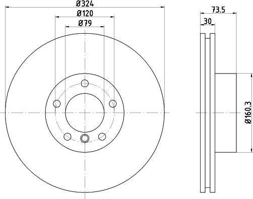 DON PCD21111 - Тормозной диск autospares.lv