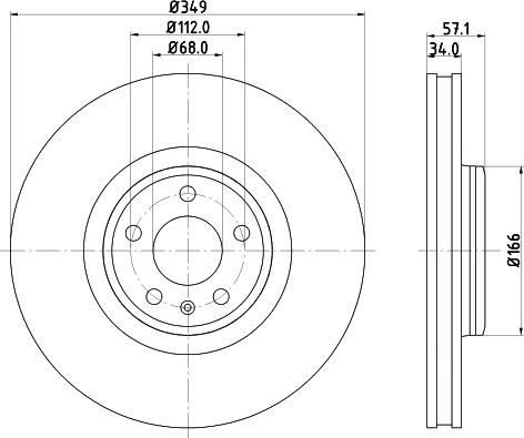 DON PCD21891 - Тормозной диск autospares.lv