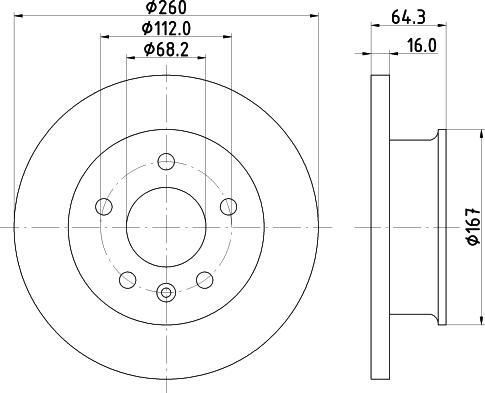 DON PCD21382 - Тормозной диск autospares.lv