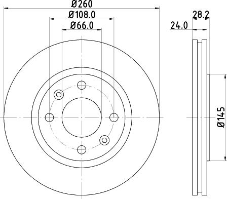 DON PCD21332 - Тормозной диск autospares.lv