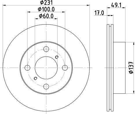 DON PCD21282 - Тормозной диск autospares.lv
