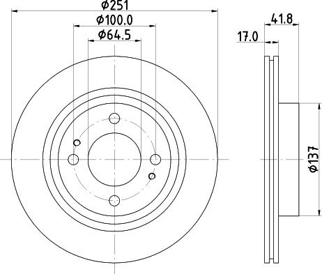 DON PCD21742 - Тормозной диск autospares.lv