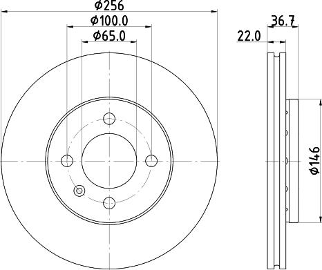 DON PCD21732 - Тормозной диск autospares.lv