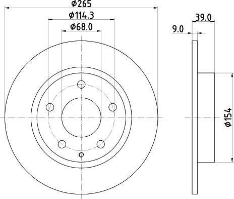 DON PCD23012 - Тормозной диск autospares.lv