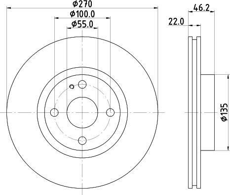 DON PCD23102 - Тормозной диск autospares.lv