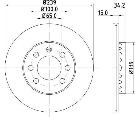 DON PCD23112 - Тормозной диск autospares.lv