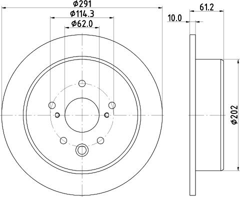 DON PCD23172 - Тормозной диск autospares.lv