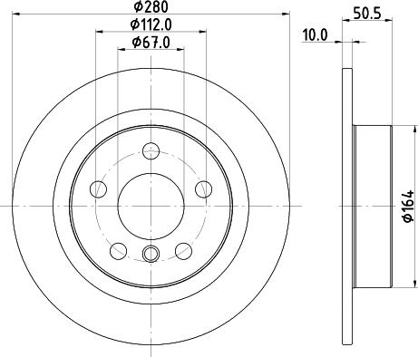 DON PCD23232 - Тормозной диск autospares.lv