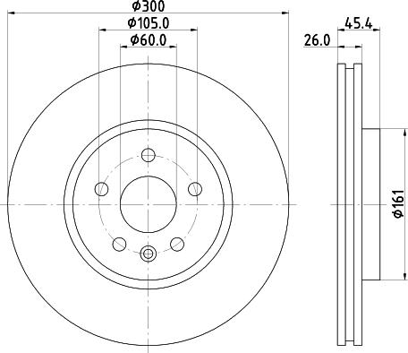 DON PCD22962 - Тормозной диск autospares.lv