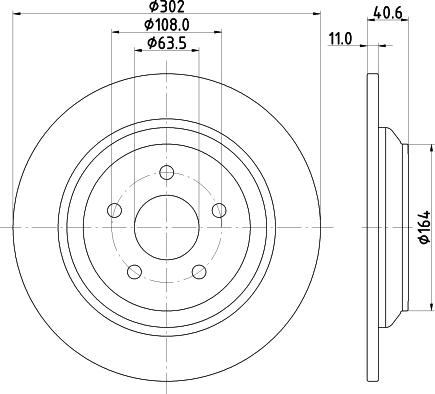 DON PCD22902 - Тормозной диск autospares.lv