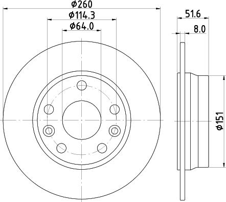 DON PCD22422 - Тормозной диск autospares.lv