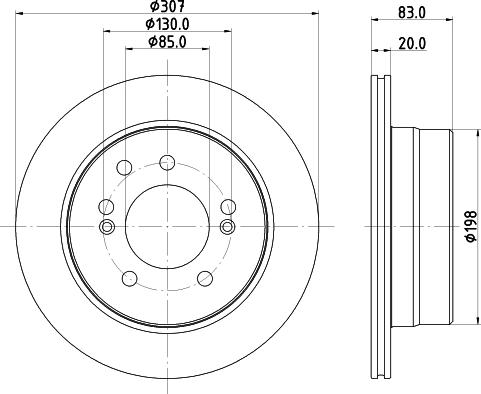 DON PCD22512 - Тормозной диск autospares.lv